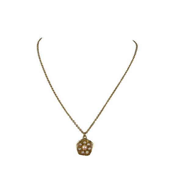 Kate Spade Womens Gold Tone Necklace Daisy Pendant Adjustable - Picture 4 of 6